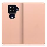 LOOF SKIN SLIM AQUOS sense4 plus sense4plus sense 4plus sense 4 用 ケース カバー 手帳型 スマホ ケース カード収納 マグネット付き ベルトなし [アンバーローズ]