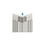 YKK　目隠しコーナー継手　T80　レスティナフェンス8型用　YFE-8　【アルミフェンス　柵】 　カームブラック