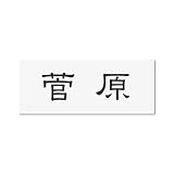 丸三タカギ 彫り込み済表札 アクリル APY1-W-1-1-菅原 【完成品】