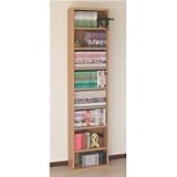 文庫書棚/本棚 幅45cm×奥行22cm×高さ180cm 木製 ナチュラル 【組立】