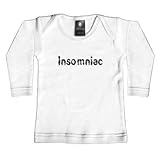 反乱インクベビー361wls1218 Insomniac- 12-18月ホワイトロングスリーブTシャツ