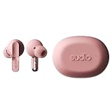 SUDIO N3 Pro (ローズピンク) ワイヤレスイヤホン カナル型 (Bluetooth5.4 / マイク付き/iOS Android 対応 / IPX4レベル 防水) ANC ノイズキャンセリング 国内正規品