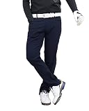 [TopIsm] 極上 ストレッチ ゴルフパンツ メンズ ゴルフウェア スキニー チノパン 秋冬 春夏 大きいサイズ 3-ネイビー Lサイズ