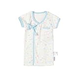 MONICA BABY BLUE ベビー 短肌着 Jelly beans短肌着 60cm サイズ ライトブルー コットン 2111521001