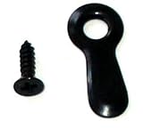 200 Black Plated W/screw 3/4" Ridged Frame Turn Button [並行輸入品]