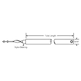 ウィンドウバランス、チューブ、角度調整、レッドBushing – 43 "