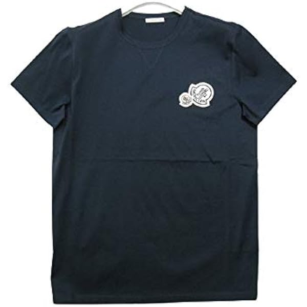 Amazon.co.jp: MONCLER Short Sleeve Tricolor Mesh Crew Neck T