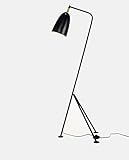 北欧の居間フロアランプクリエイティブな人格近代的なミニマリスト黒い鉄の寝室の研究光源なし