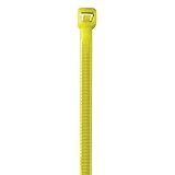 Aviditi CT444J Nylon Cable Tie, 8" Length x 0.14" Width, Fluorescent Yellow (Case of 1000) [並行輸入品]