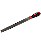 uxcell　フラットヤスリ　フラットファイル　プラスチックコートハンドル　炭素鋼　ハードウェアツール