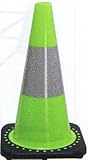 ＴＲコーン　黄緑　反射シート付　450Ｈ　1.5ＫＧ　15本セット