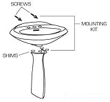 American Standard 047523-0070A Pedestal Lavatory Mounting Kit [並行輸入品]