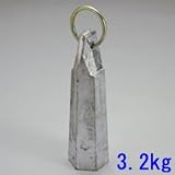 レットロープ用オモリ 3.2kg　：【測量用品】　：208-0041