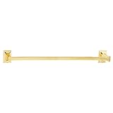 Alno a7920 – 24-pb Transitional幾何タオルバー、Polished Brass