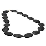 赤ちゃんが　おしゃぶりできる　おしゃれなネックレス　（歯固め ジュエリー）　ブラック　（Ｂｌａｃｋ）　Chewable Necklace  （海外直送品）（並行輸入品）