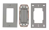 Leviton 1-gangデュアルRockerデコラスイッチ WSS0S-D2G 1