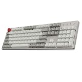 Keychron C2 フルサイズ有線メカニカルキーボード Mac対応 ブラウンスイッチ 104キー ABS レトロカラーキーキャップ ゲーミングキーボード Windows用 USB-C Type-C 編組ケーブル