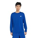 [ニューバランス] 長袖Tシャツ AMT53407 Sport Linear Long Sleeve 吸水速乾 スポーツ トレーニング ランニング メンズ(AMT53407) TRY(チームロイヤル