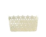 ギフトの詰め合わせに 丸和貿易 トリアクルール レクタングルバスケット アイボリー (S) 400620403