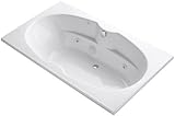 Kohler K-1131-HE-0 7242 Whirlpool with Custom Pump Location and Heater, White [並行輸入品]