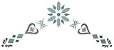 Large Decorative Stencil for Frozen Room - Made of Durable Clear Plastic Sheeting - for use on Wall,