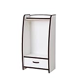 【JAJAN】キッズ ハンガーラック スリム 幅48cm　ブラウン［完成品][おまけ付き]【知育家具EVAキッズシリーズ】HRJ-48HD_s