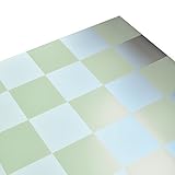 [ハリーオリジナル] リフォームするなら少量パックが便利で使いやすい ハリーDIY カラーフロアタイル 30cm角 [10枚パック] (レトロ ライトグリーン×ホワイト)