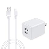 【2ポートUSB充電器*1個+type-Cケーブル1.8m*1本】急速充電器 USBコンセント ACアダプター タイプCケーブル アイフォン15充電用 usb電源アダプタ Type C充電器 アンドロイド充電器 USB A to USB Cケーブルマホケーブル type cコード ホワイト