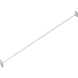 TRUSCO(トラスコ) M3・M5用 回転式落下防止バー W1800用 M3-KRB18-NG