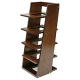 ヤマソロ スリッパラック 棚式 レクタン ブラウン色 71-015