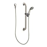 Moen 52224GBM15CBN Commercial M-Dura Slide Bar/Grab Bar with Hand Shower, 1-1/2-Inch x 24-Inch, 1.5-