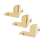 12枚入り 三辺のコーナープロテクター 金属 ブラケットプロテクター レトロスタイル 装飾 ゴールデン