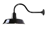 CANARM BL16WACBK Outdoor Aluminum Barn Light [並行輸入品]