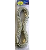 OHM 配線用 ビニール平行線 灰 6m 1200W (04-7324)