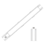 AMIR LED センサーライト 人感センサーライト 25個LED電球 キッチンライト USB充電 3Mテープ 貼り付け式 高輝度 超薄型 マグネット付き 自動点灯 消灯 階段 クロゼット 玄関に最適