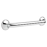 DELTA DF59816-BS1-XX Lahara 16 x 1 1/4 Decorative Grab Bar, Bright Stainless by DELTA FAUCET