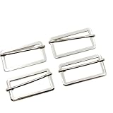 KUKU工房 リュックカン 移動カン 平型タイプ 内径40mm 4個セット (シルバー)