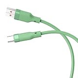 USB-C ケーブル (1本セット, パープル, 1m) SLEIJAOOE 柔らかいシリコン制 絡まない 断線防止 USB タイプC(Type-C)ケーブル 【PD/QC対応 5A急速充電】スマートフォン・タブレット・ゲーム機等Type-C 機器対応