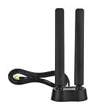 BINGFU 9dBi WiFi 6E アンテナ トライバンド 6GHz 5GHz 2.4GHz マグネットベース WiFi アンテナ