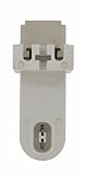 Leviton 493 Fluorescent Lampholder, Pedestal Base, Stationary End, High Output, Recessed Double Cont