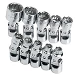 SKハンドツール4935ソケットセットFlex 1 / 4in。ドライブ10pc SAE標準12ポイント