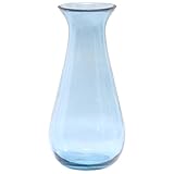 不二貿易 フラワーベース スペイン製 ガラス高さ42cm ダークブルー 23300