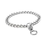 チェーン 首輪 しつけ用 訓練 トレーニング 大型犬 中型犬 簡単装着 犬 首輪 ステンレス チェーン 引っ張り ベルジアン・マリノア ゴールデンレトリバー ロットワイラー 柴犬 訓練用首輪 犬用品 お散歩グッズ