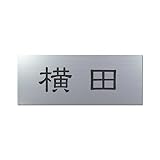 丸三タカギ 彫り込み済表札 アクリル APY1-S-1-1-横田 【完成品】