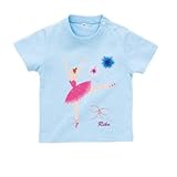 BabyChips バレリーナ(名入れ半袖ベビーTシャツ) 150 ライトブルー
