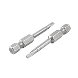 2個6.3ミリメートル六角シャンク3ミリメートルヒント磁気トライアングルドライバービット