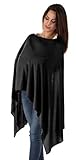 BambooMama Bamboo Breastfeeding Scarf - Black - Discreet Nursing Cover and Scarf in One by BambooMam