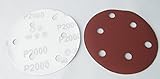 あれば便利 選べる6サイズ ダブルアクション サンダー用 マジックペーパー サンディング ペーパー 125mm 100枚セット #60 #80 #240 #320 #400 #600 #800 #10