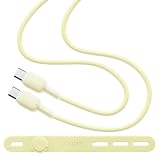 ラスタバナナ 充電 通信ケーブル シリコンケーブル Type-C to Type-C 1.0m calon Jelly ライトイエロー R10CACC3A09LYL