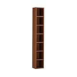 arne 本棚 日本製 完成品 1列 7段 幅26cm 高さ170cm 可動棚 シェルフ コミック収納 ラック H-001 1×7 ブラウン